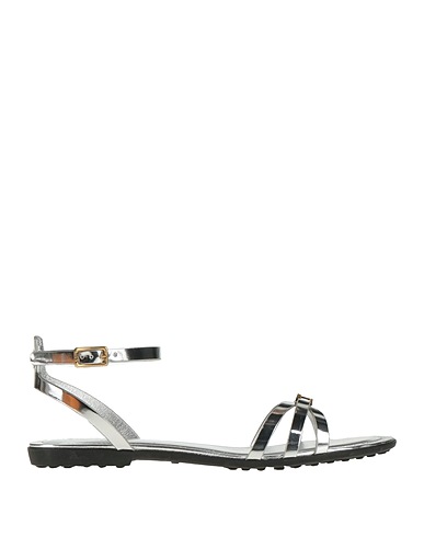 TOD'S Sandals Silver Leather