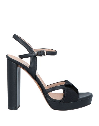 L'AMOUR by ALBANO Sandals Black Textile fibers