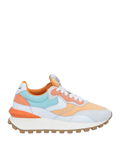 VOILE BLANCHE Sneakers Apricot Leather, Textile fibres