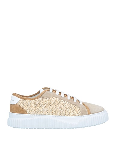 VOILE BLANCHE Sneakers Beige Leather, Textile fibers