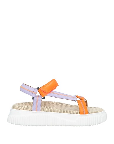 VOILE BLANCHE Sandals Orange Leather