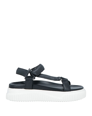 VOILE BLANCHE Sandals Black Leather