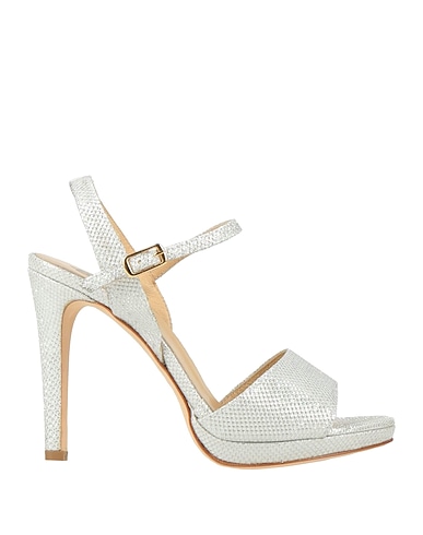 L'ARIANNA Sandals White Textile fibres
