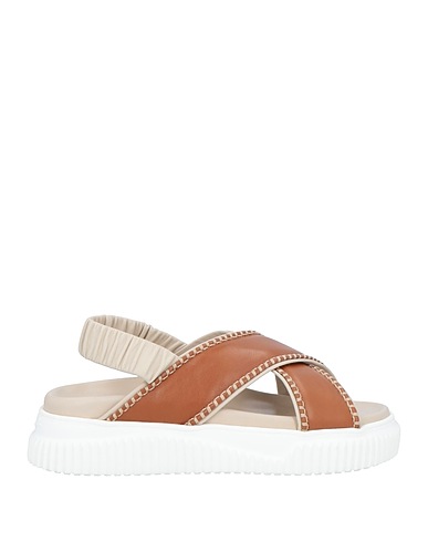VOILE BLANCHE Sandals Brown Leather