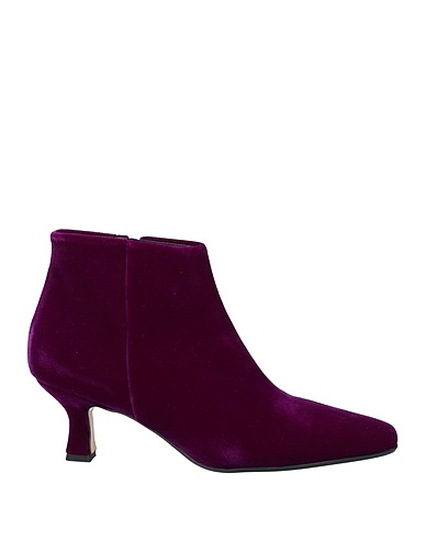 ANNA F. Ankle boot Purple Textile fibres