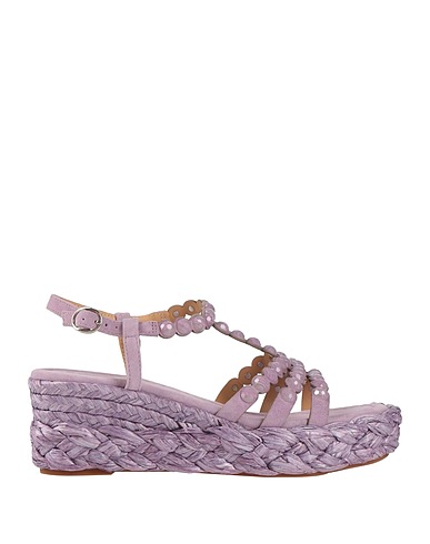 ALMA EN PENA. Espadrilles Lilac Leather