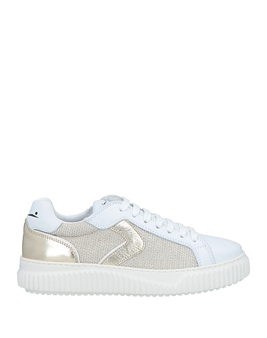VOILE BLANCHE Sneakers Platinum Leather, Textile fibres