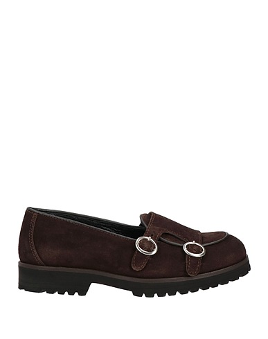 VENI SHOES Loafers Dark brown Leather