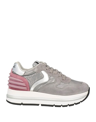 VOILE BLANCHE Sneakers Grey Leather, Nylon