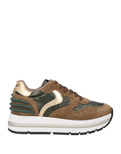 VOILE BLANCHE Sneakers Khaki Leather, Nylon