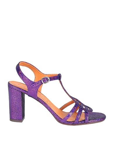 CHIE MIHARA Sandals Dark purple Leather