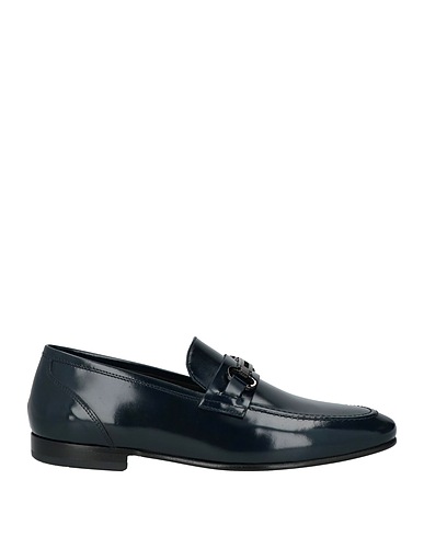 GIOVANNI CONTI Loafers Navy Leather