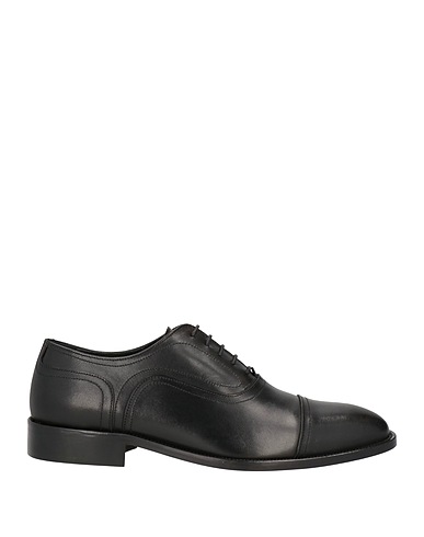 BALDININI Laced shoes Black Calfskin