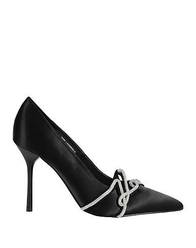 KARL LAGERFELD Court Black Textile fibres, Polyurethane