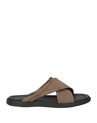 GIOVANNI CONTI Sandals Khaki Calfskin