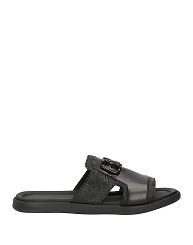 GIOVANNI CONTI Sandals Black Calfskin