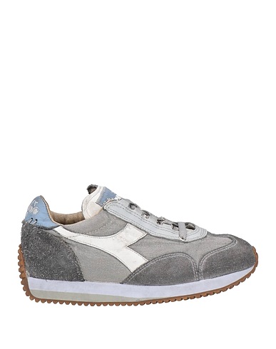 DIADORA HERITAGE Sneakers Grey Leather, Textile fibres
