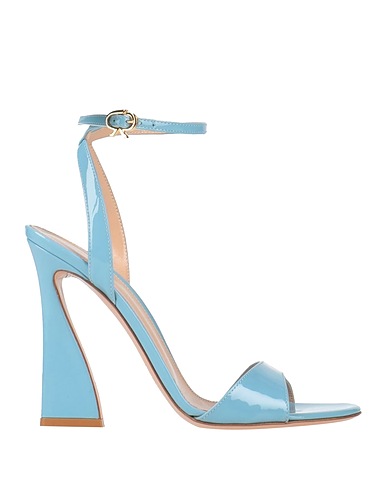 GIANVITO ROSSI Sandals Sky blue Leather
