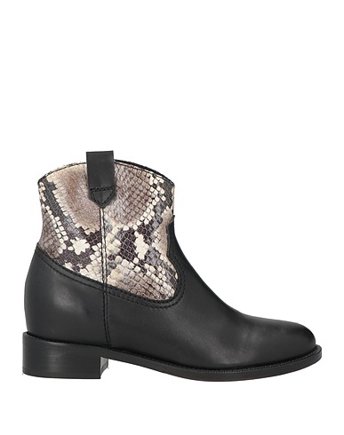VIOLA RICCI Ankle boot Black Leather, Calfskin