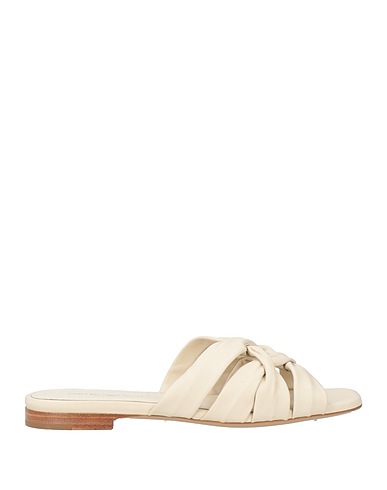 EMPORIO ARMANI Sandals Ivory 100% Ovine leather