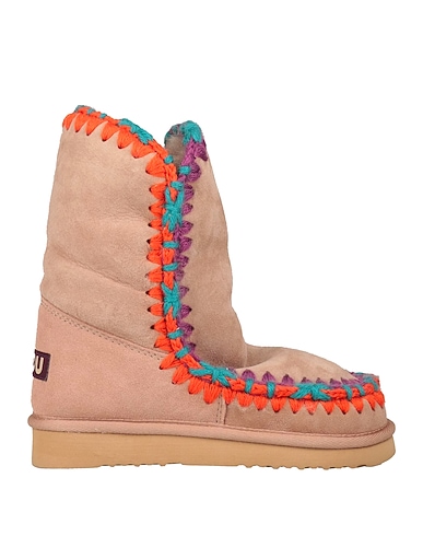 MOU Ankle boot Taupe Shearling, Wool