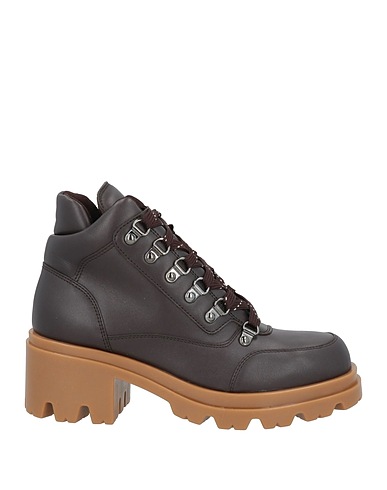 EMPORIO ARMANI Ankle boot Dark brown Leather