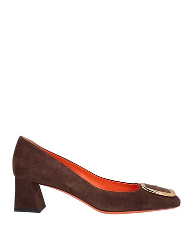 SANTONI Pump Chocolate brown Leather