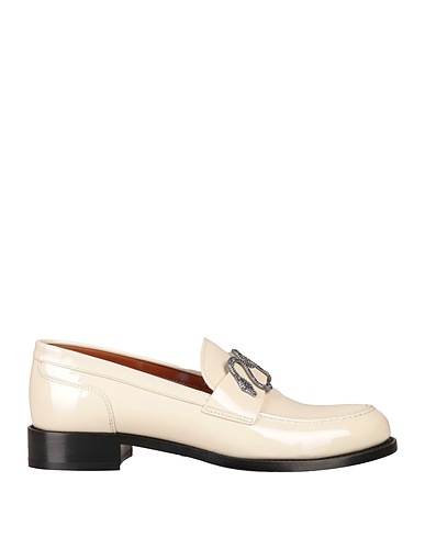 RENE' CAOVILLA Loafers Ivory 100% Leather