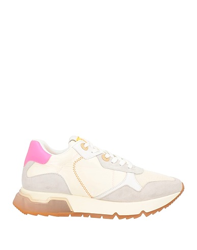 TOSCA BLU Sneakers Ivory Leather, Textile fibres