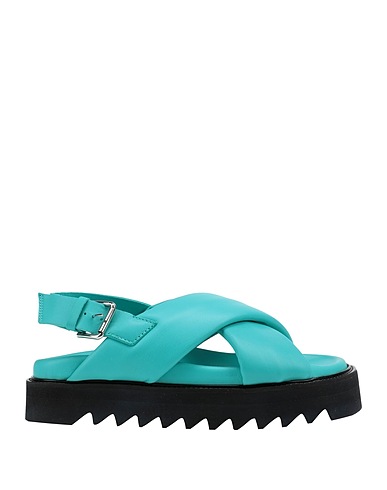 GIULIA TADDEUCCI Sandals Turquoise Leather