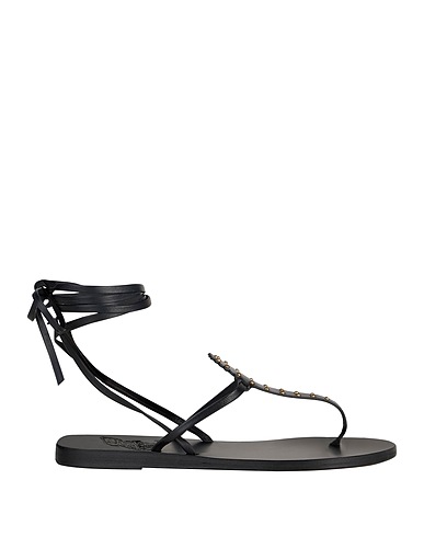 ANCIENT GREEK SANDALS Infradito Nero Pelle