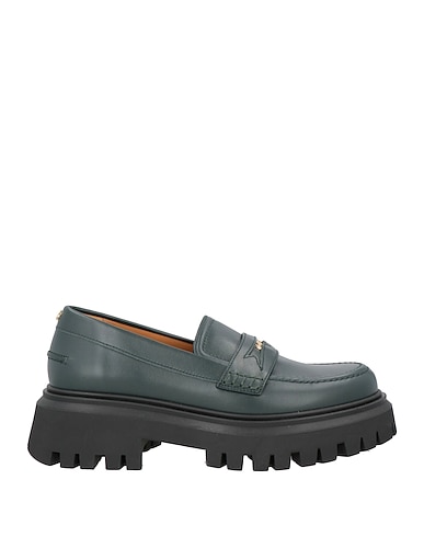 MAJE Loafers VERDE SCURO Leather