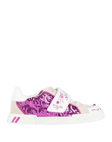 DOLCE&GABBANA Sneakers Bianco 67% Pelo di vitello, 33% Poliestere