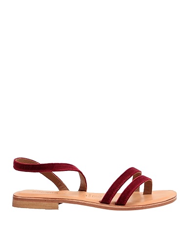 STRINGART Flip flops Burgundy Textile fibers