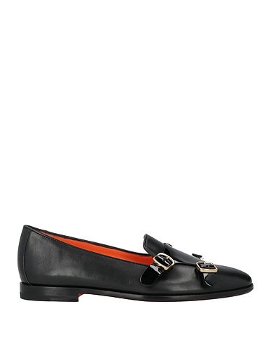 SANTONI Mocassino Nero Pelle