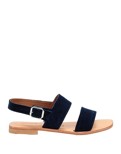 STRINGART Sandals Navy blue Textile fibres