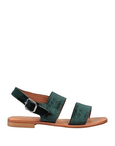 STRINGART Sandals Emerald green Textile fibers