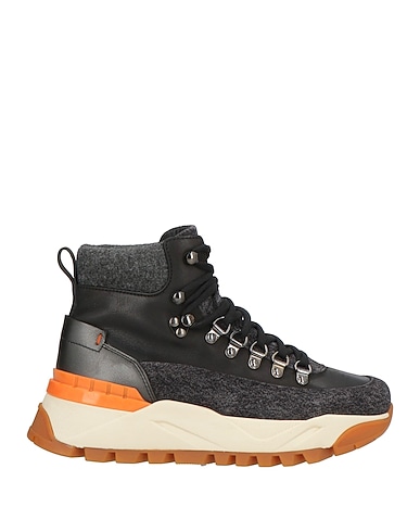 SANTONI Ankle boot INNOVA BY SANTONI ANTRACITE Leather, Textile fibres