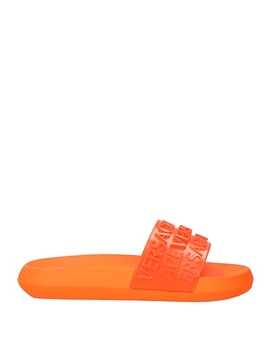 VERSACE Sandalen Orange Gummi