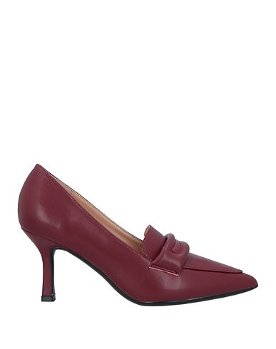 FRANCESCO MILANO Loafers Burgundy Leather