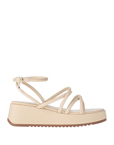 EXE' Sandals Beige Textile fibers