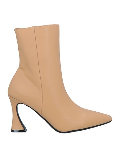 FRANCESCO MILANO Ankle boot Beige Leather