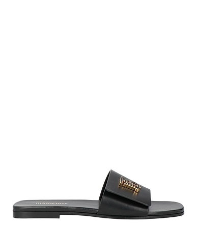 BURBERRY Sandals Black Leather