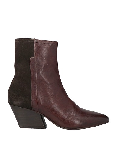 HUDSON Ankle boot Dark brown Leather