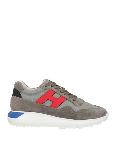 HOGAN Sneakers Grigio Pelle, Fibre tessili