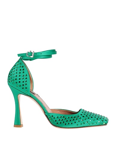 PINKO Court Green Textile fibres