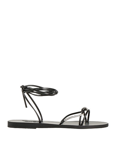 ANCIENT GREEK SANDALS Sandals Black Textile fibers