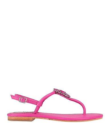 HADEL Flip flops Fuchsia Leather