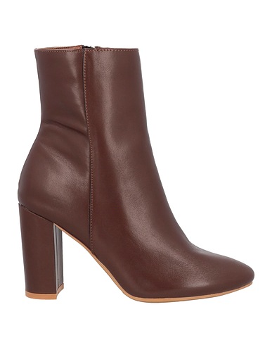 FRANCESCO MILANO Ankle boot Brown Leather