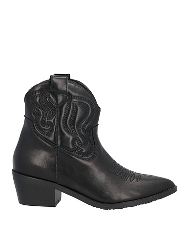 FRANCESCO MILANO Stiefelette Schwarz Leder